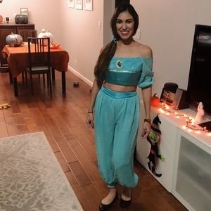 Princess jasmine teal Halloween costume